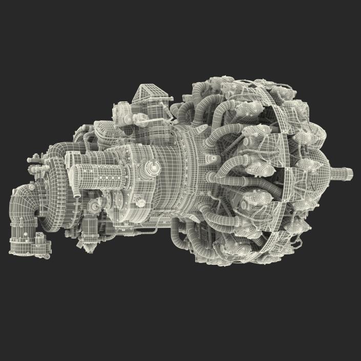 3D Piston Aircraft Engines Collection 2