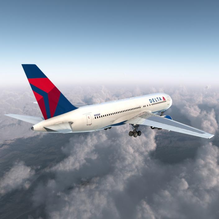 3D model Boeing 767-200 Delta Air Lines