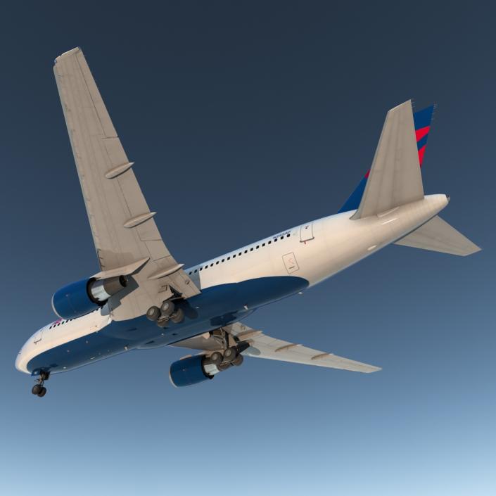 3D model Boeing 767-200 Delta Air Lines