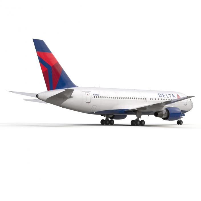 3D model Boeing 767-200 Delta Air Lines