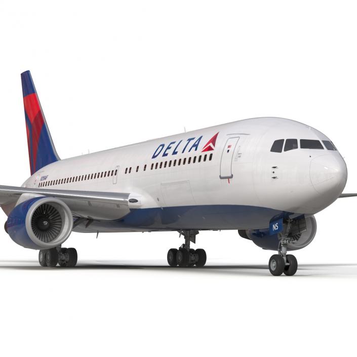 3D model Boeing 767-200 Delta Air Lines