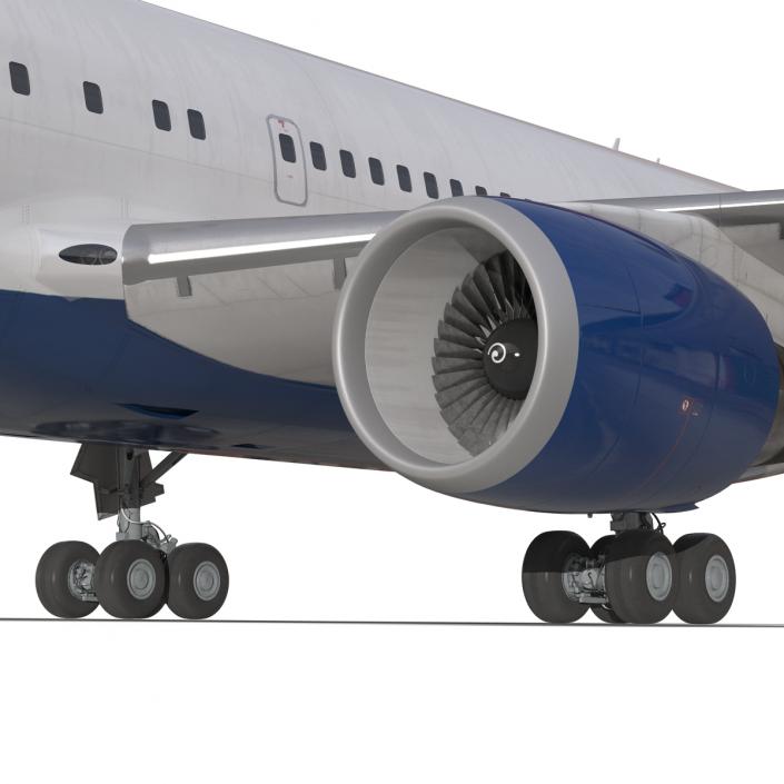 3D model Boeing 767-200 Delta Air Lines