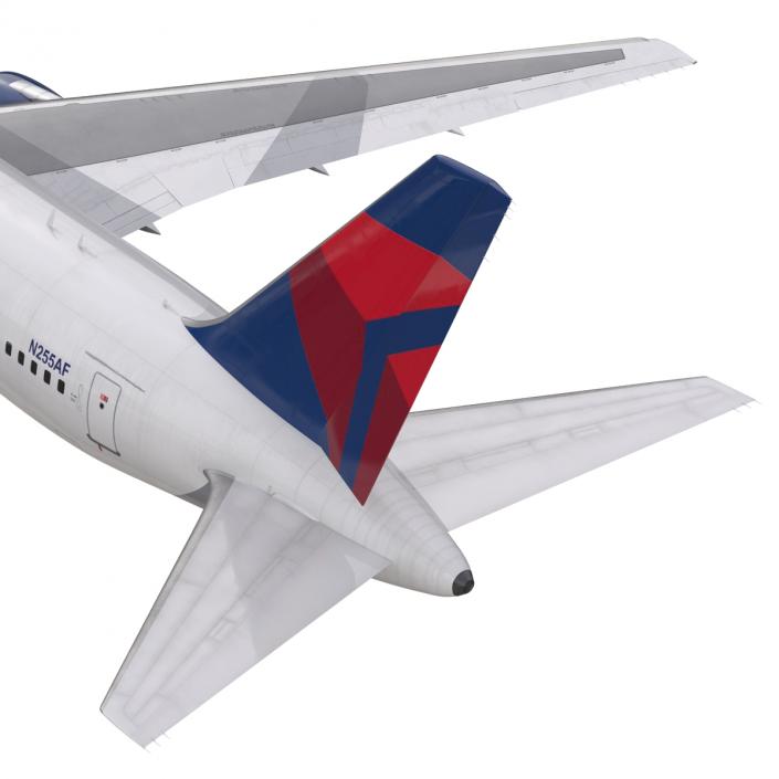 3D model Boeing 767-200 Delta Air Lines