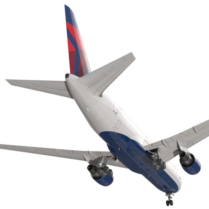 3D model Boeing 767-200 Delta Air Lines