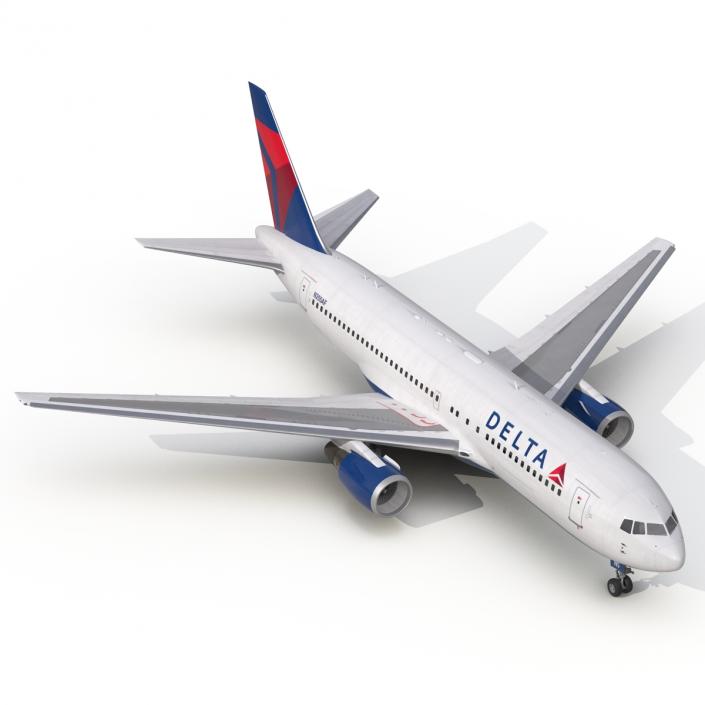 3D model Boeing 767-200 Delta Air Lines