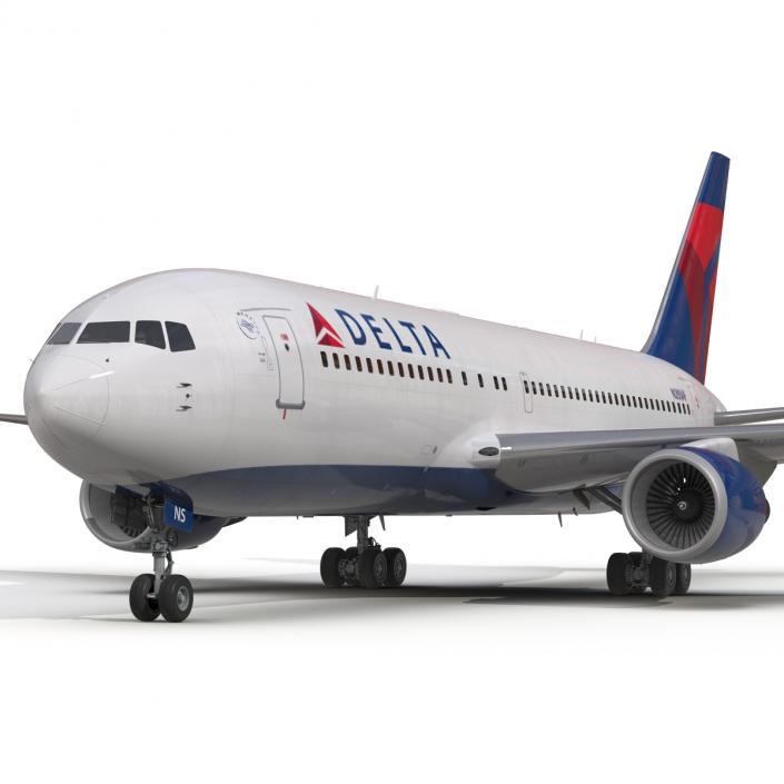 3D model Boeing 767-200 Delta Air Lines