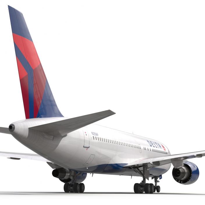 3D model Boeing 767-200 Delta Air Lines