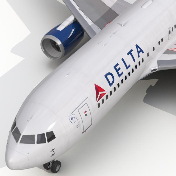 3D model Boeing 767-200 Delta Air Lines