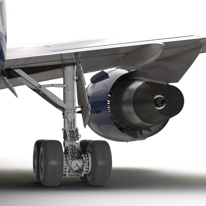 3D model Boeing 767-200 Delta Air Lines