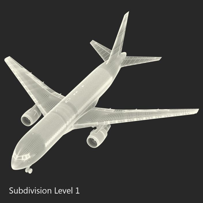 3D model Boeing 767-200 Delta Air Lines