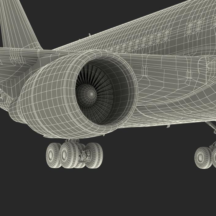 3D model Boeing 767-200 Delta Air Lines