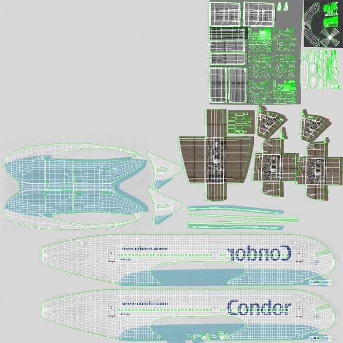 Boeing 767-200 Condor Flugdienst 3D