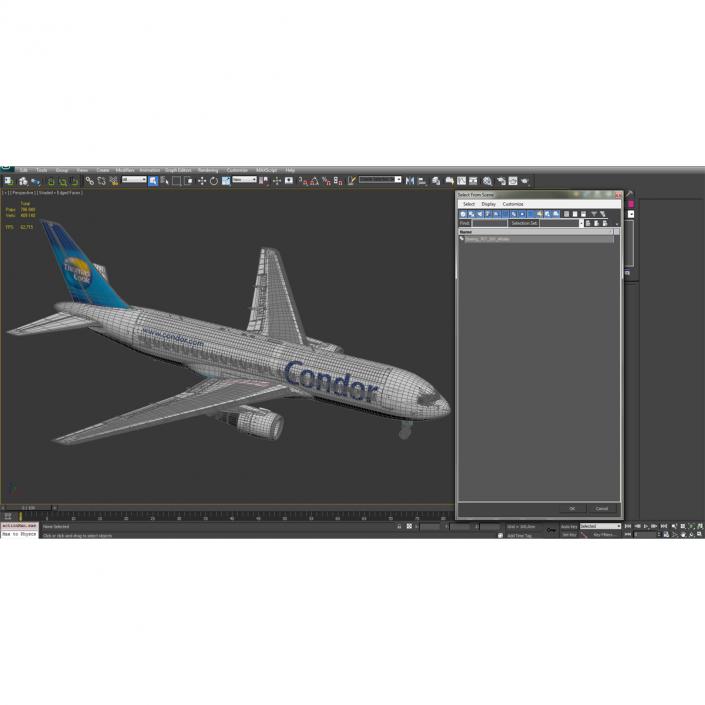 Boeing 767-200 Condor Flugdienst 3D