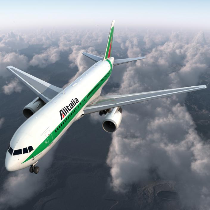 3D Boeing 767-200 Alitalia model