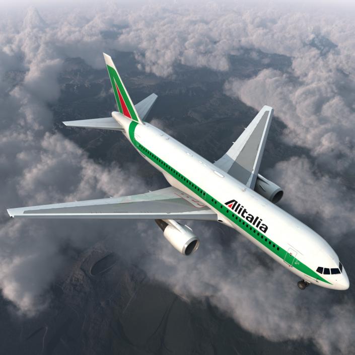 3D Boeing 767-200 Alitalia model