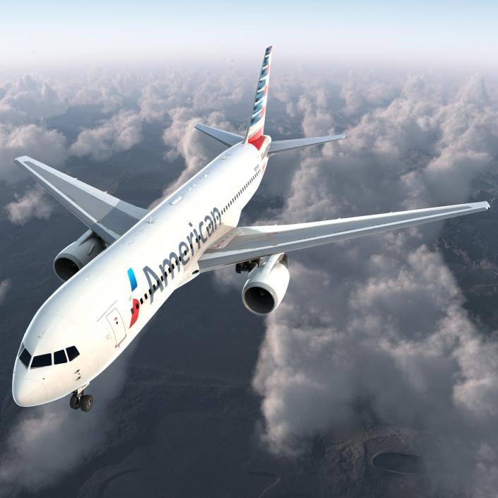 Boeing 767-200 American Airlines 3D