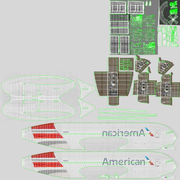 Boeing 767-200 American Airlines 3D