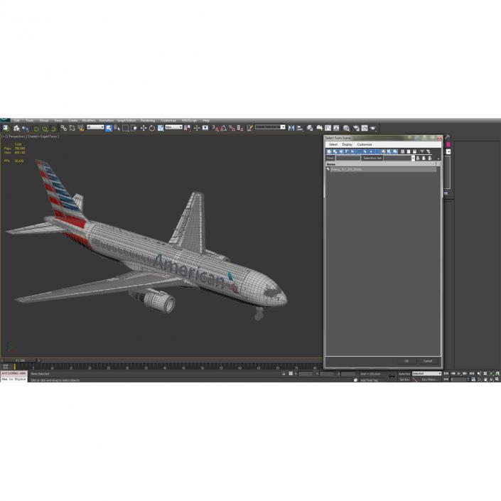 Boeing 767-200 American Airlines 3D