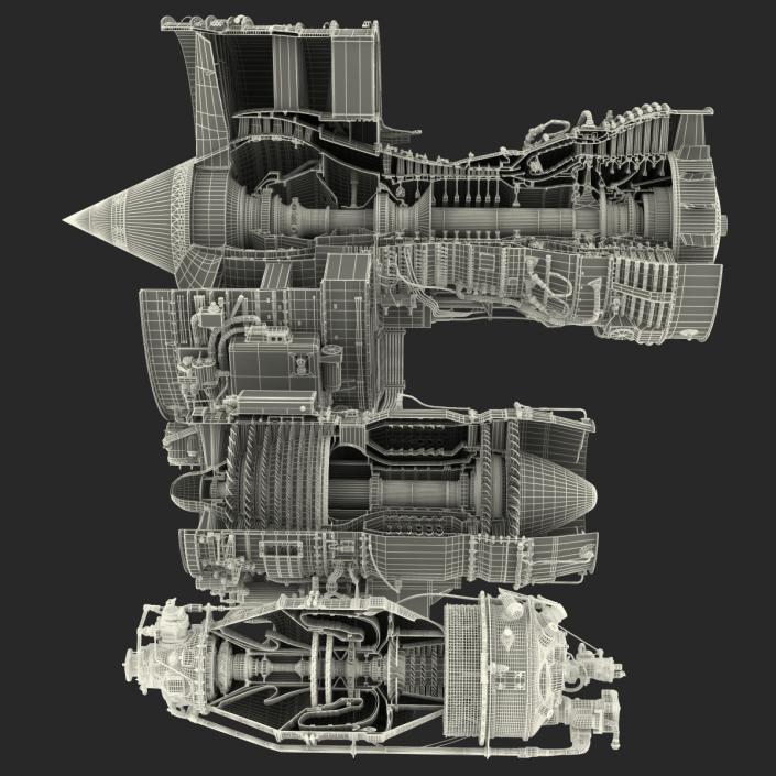 Sectioned Turbojet Engines 3D Models Collection 3D