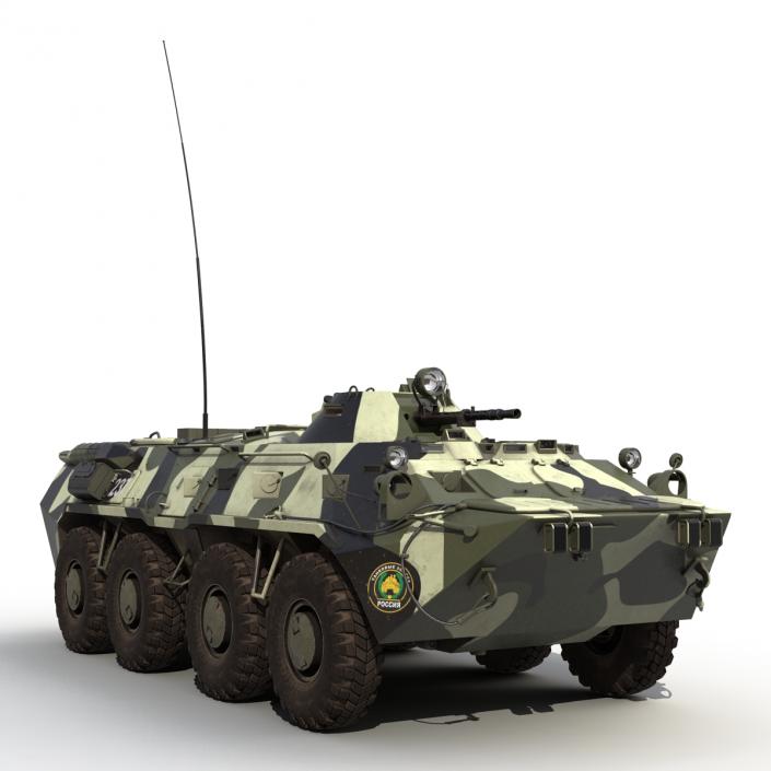 3D Rigged Russian Military Vehicles Collection model