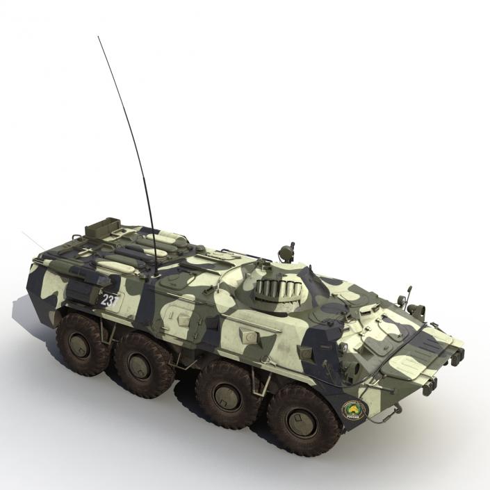 3D Rigged Russian Military Vehicles Collection model