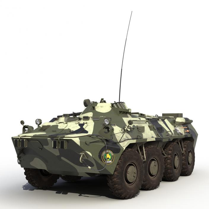 3D Rigged Russian Military Vehicles Collection model