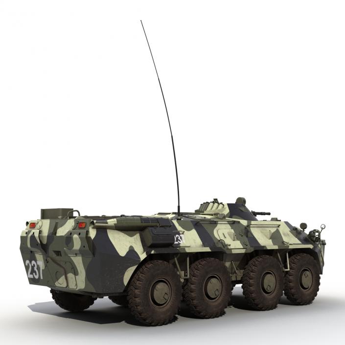 3D Rigged Russian Military Vehicles Collection model