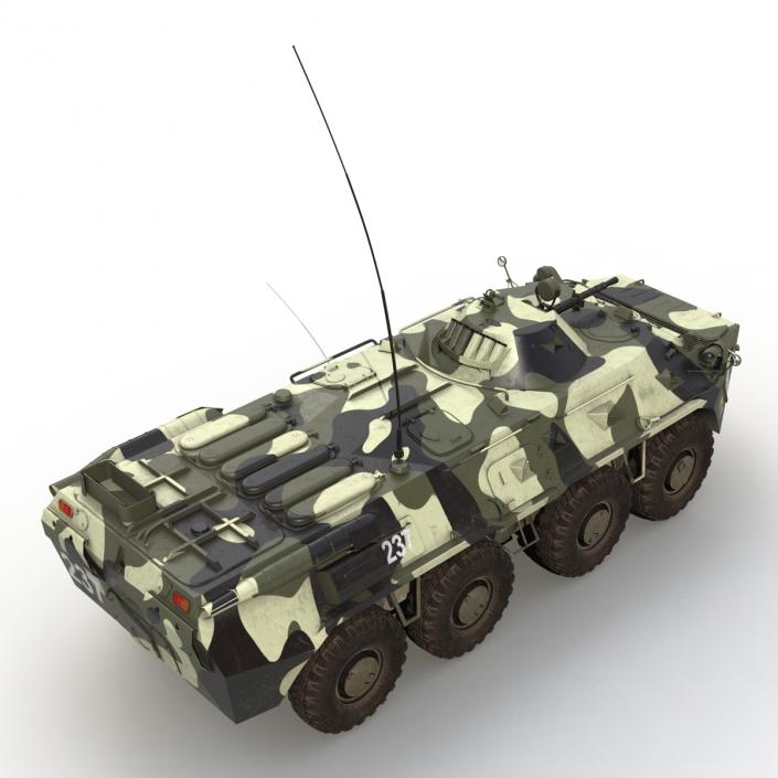 3D Rigged Russian Military Vehicles Collection model