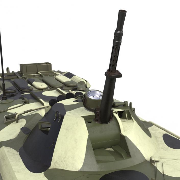 3D BTR 80 Rigged model