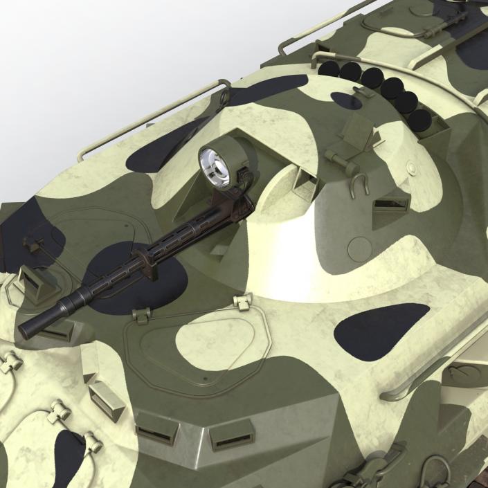 3D BTR 80 Rigged model