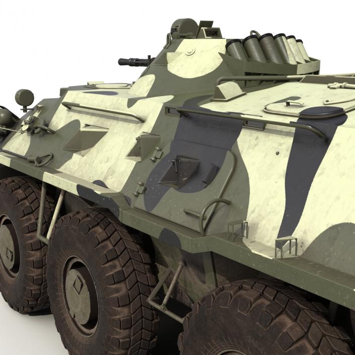 3D BTR 80 Rigged model