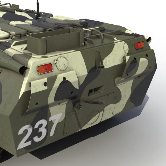 3D BTR 80 Rigged model