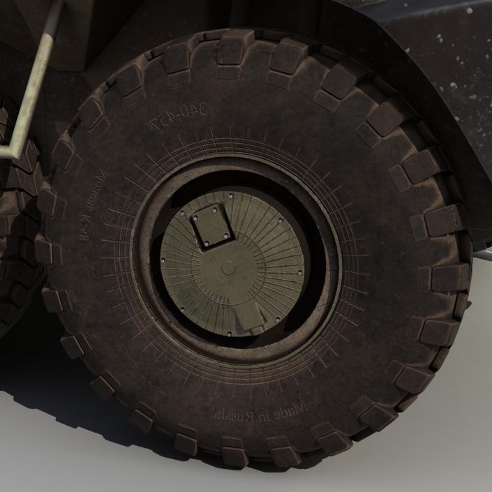 3D Rigged Russian Military Vehicles Collection model