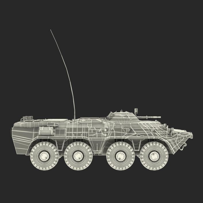 3D Rigged Russian Military Vehicles Collection model