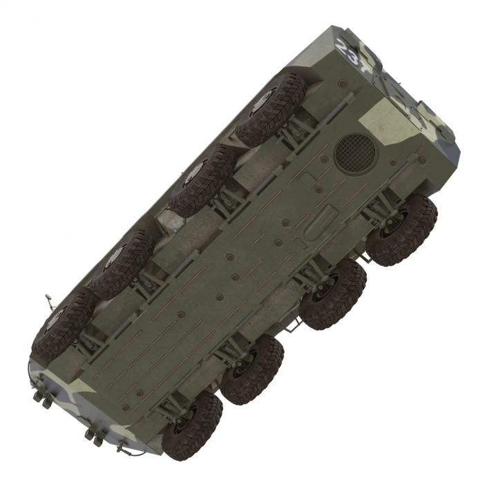 BTR 80A Rigged 3D model