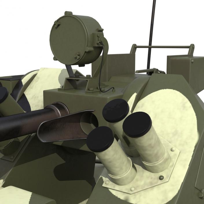 BTR 80A Rigged 3D model