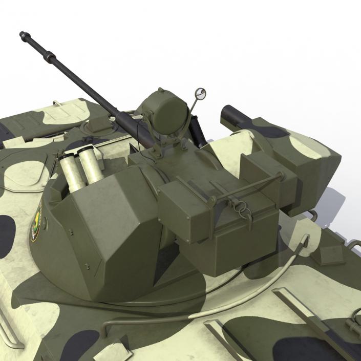 BTR 80A Rigged 3D model