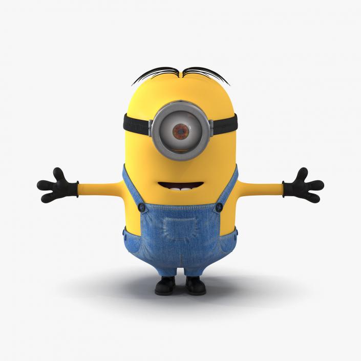 3D Short One Eyed Minion