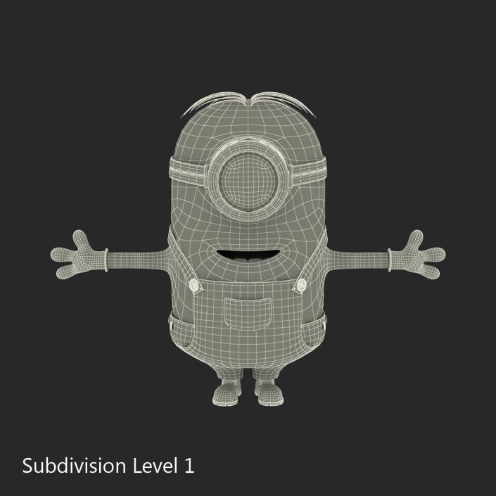 3D Short One Eyed Minion