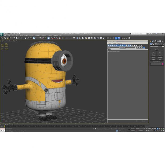 3D Short One Eyed Minion