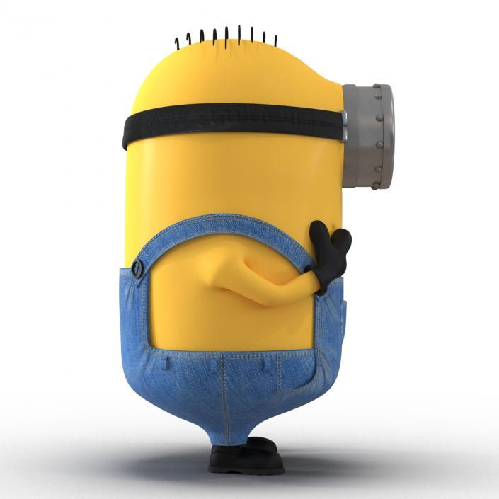 3D Short One Eyed Minion Pose 2 model