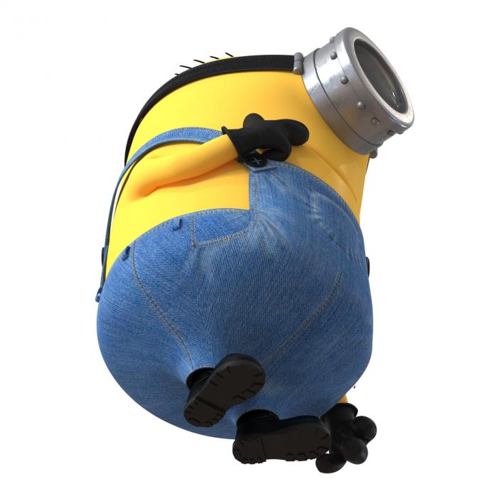 3D Short One Eyed Minion Pose 2 model