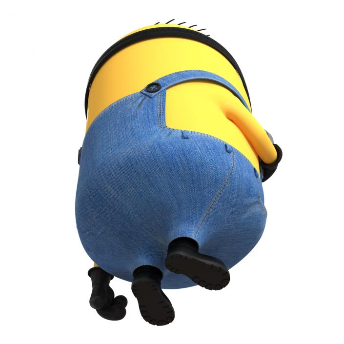 3D Short One Eyed Minion Pose 2 model