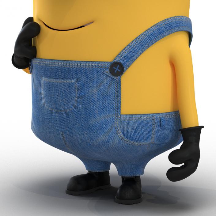 3D Short One Eyed Minion Pose 2 model