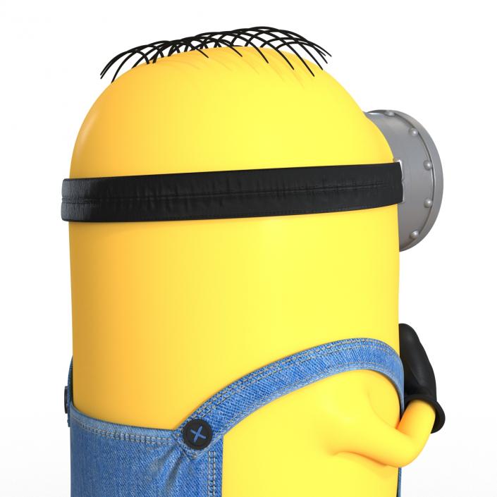 3D Short One Eyed Minion Pose 2 model