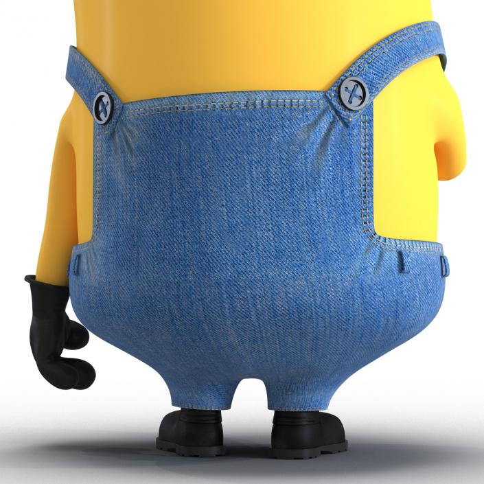 3D Short One Eyed Minion Pose 2 model