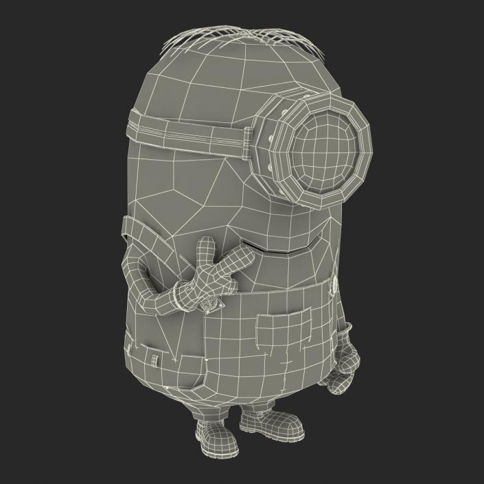 3D Short One Eyed Minion Pose 2 model