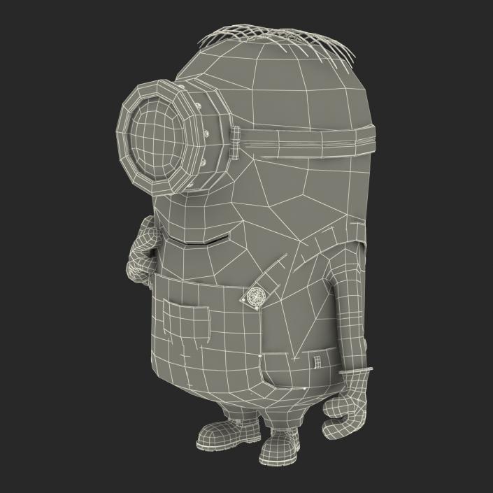 3D Short One Eyed Minion Pose 2 model