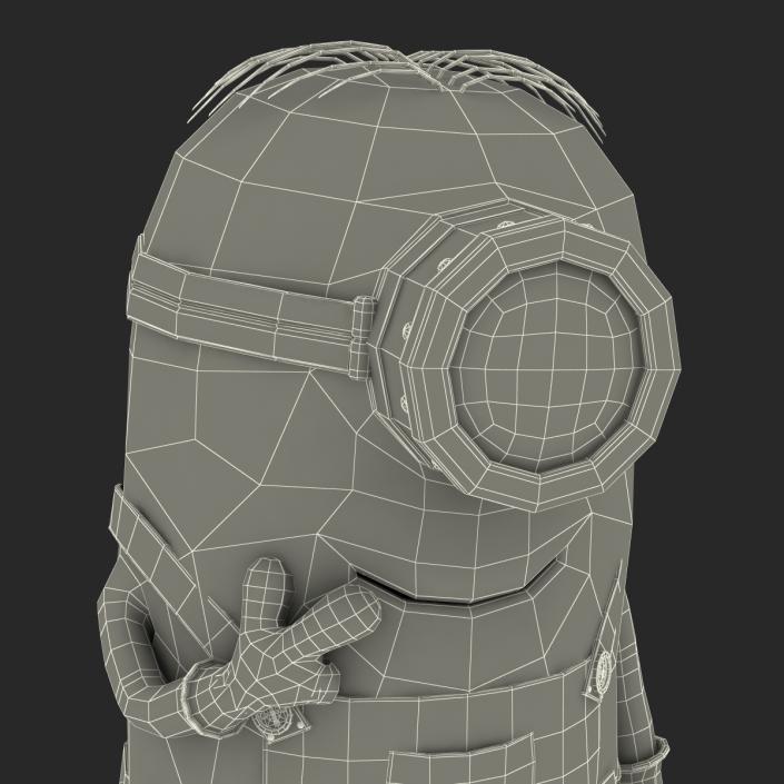 3D Short One Eyed Minion Pose 2 model