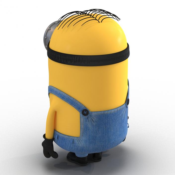 3D Short One Eyed Minion Pose 3 model